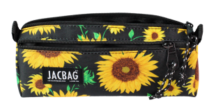 Jacbag Dual Prıme-Çift Bölmeli Üçgen Tip Kalem Kutusu Dual Prime-Ayçiçeği
