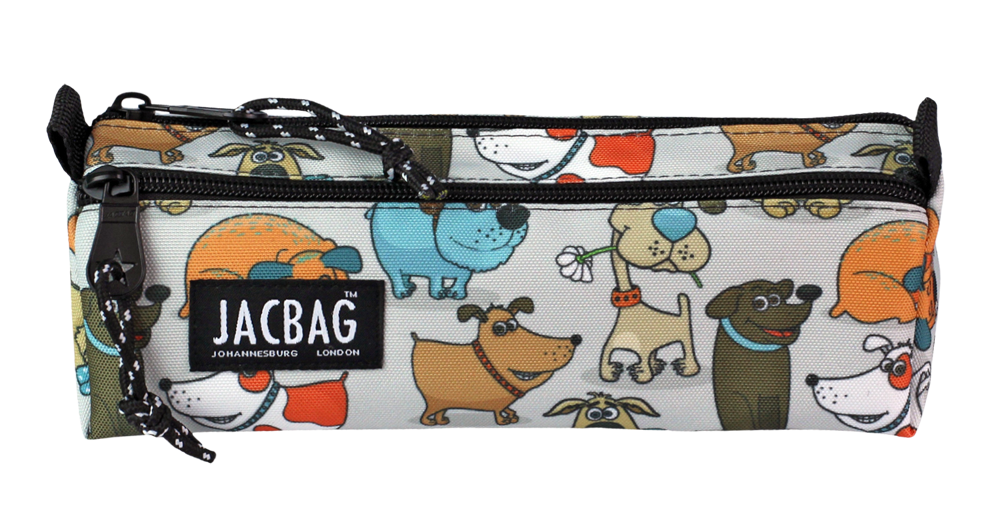 Jacbag Dual Prıme-Çift Bölmeli Üçgen Tip Kalem Kutusu Dual Prime-Neşeli Patiler
