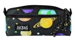 Jacbag Dual Prıme-Çift Bölmeli Üçgen Tip Kalem Kutusu Dual Prime-Galaksi