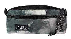 Jacbag Dual Prıme-Çift Bölmeli Üçgen Tip Kalem Kutusu Dual Prime-Gri Bulut