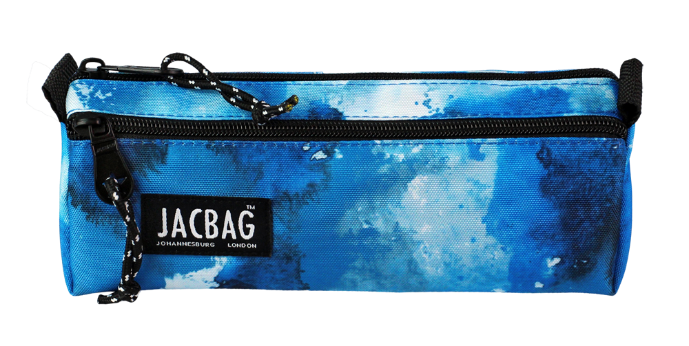 Jacbag Dual Prıme-Çift Bölmeli Üçgen Tip Kalem Kutusu Dual Prime-Mavi Bulut