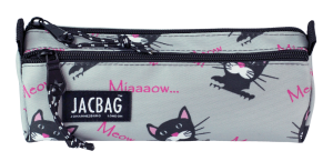 Jacbag Dual Prıme-Çift Bölmeli Üçgen Tip Kalem Kutusu Dual Prime-Miyav