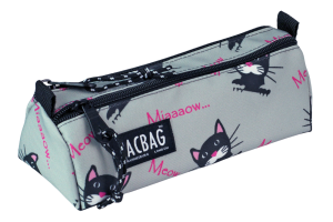 Jacbag Dual Prıme-Çift Bölmeli Üçgen Tip Kalem Kutusu Dual Prime-Miyav