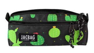 Jacbag Dual Prıme-Çift Bölmeli Üçgen Tip Kalem Kutusu Dual Prime-Kaktüs