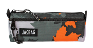 Jacbag Dual Prıme-Çift Bölmeli Üçgen Tip Kalem Kutusu Dual Prime-Turuncu Camoflora