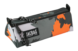 Jacbag Dual Prıme-Çift Bölmeli Üçgen Tip Kalem Kutusu Dual Prime-Turuncu Camoflora