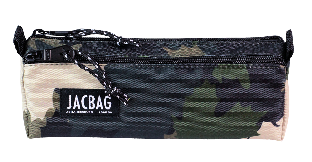 Jacbag Dual Prıme-Çift Bölmeli Üçgen Tip Kalem Kutusu Dual Prime-Haki Camoflora