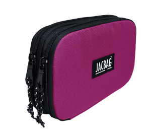 Jacbag Double Cover -Çift Kapaklı Kalem Kutusu Double Cover-Pembe