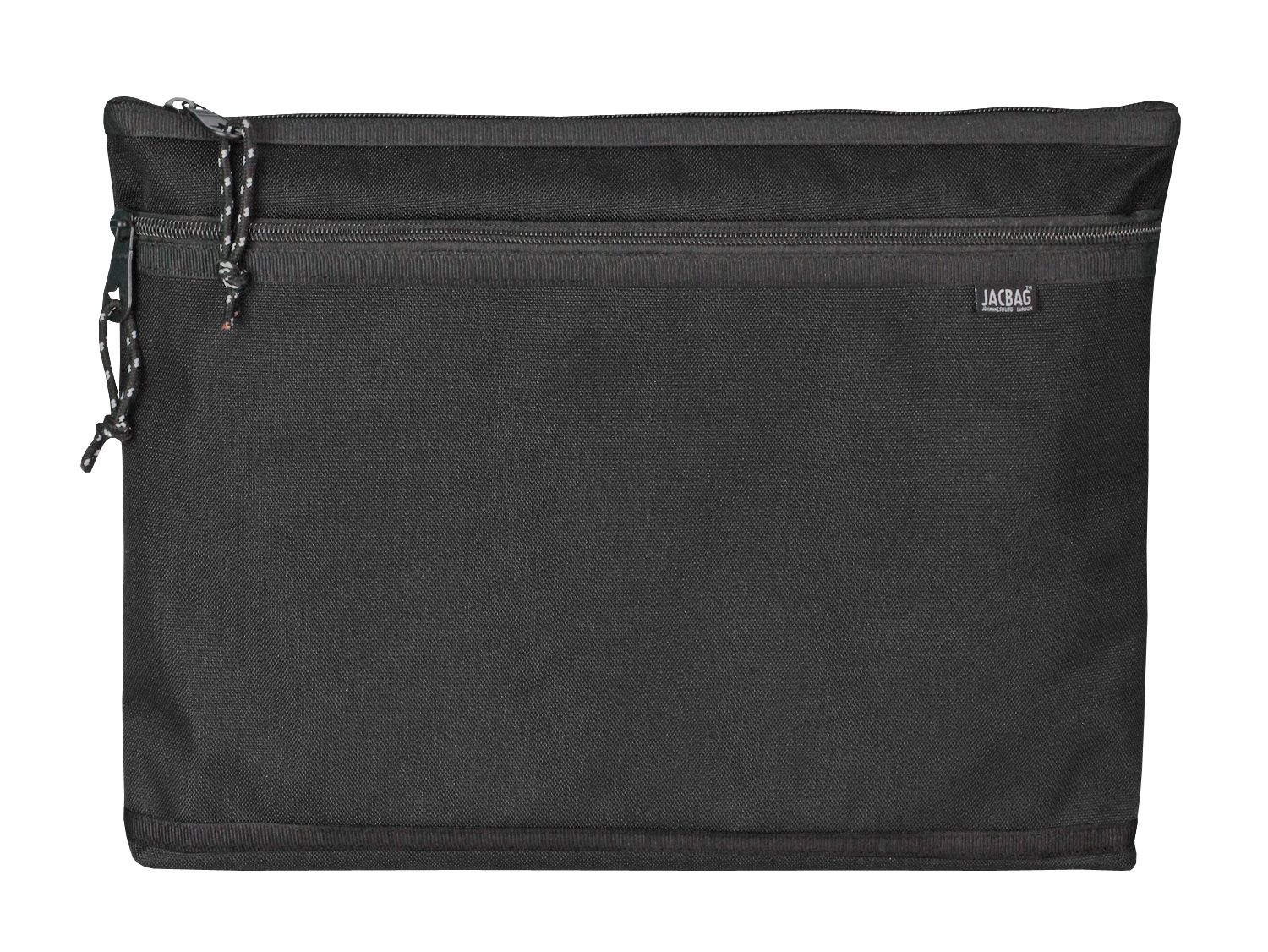 Jacbag Dual Zip Folder -İki Bölmeli Dosya Çanta  A4 Dual Zip Folder-Siyah