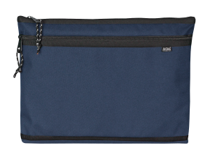 Jacbag Dual Zip Folder -İki Bölmeli Dosya Çanta  A4 Dual Zip Folder-Lacivert