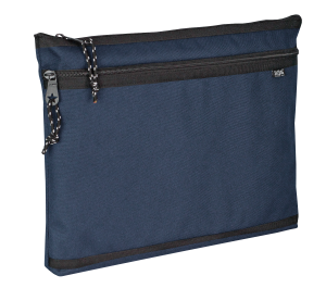 Jacbag Dual Zip Folder -İki Bölmeli Dosya Çanta  A4 Dual Zip Folder-Lacivert