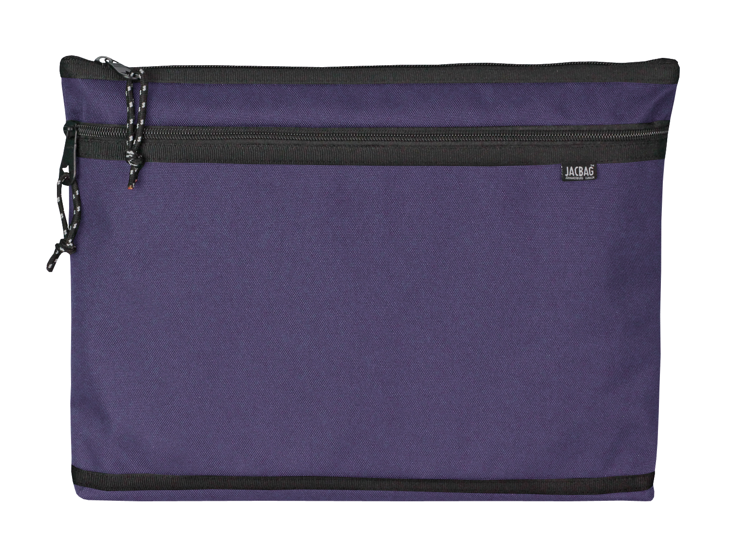 Jacbag Dual Zip Folder -İki Bölmeli Dosya Çanta  A4 Dual Zip Folder-Mor