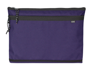 Jacbag Dual Zip Folder -İki Bölmeli Dosya Çanta  A4 Dual Zip Folder-Mor