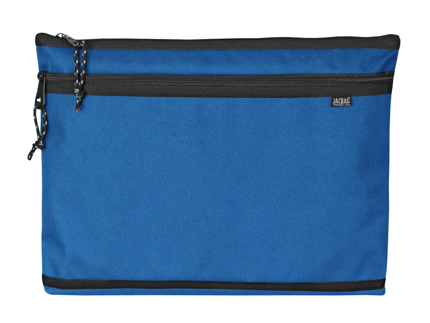 Jacbag Dual Zip Folder -İki Bölmeli Dosya Çanta  A4 Dual Zip Folder-Saks