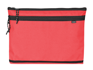 Jacbag Dual Zip Folder -İki Bölmeli Dosya Çanta  A4 Dual Zip Folder-Mercan