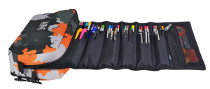 Jacbag Organizer Roll Up-Rulo Organizer Kalem Çantası Organizer Roll Up-Turuncu Camoflora